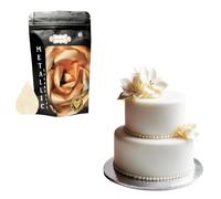 Confect Metallic Luminiscent Pearl Sugar Paste, Metallic Edible Sugar Paste, Fondant for Cake Decoration, Edible Fondant Chefs Choice for Cake Decorating - 250 Gms