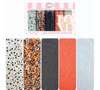 Confect Mix Orange, Black & Pearls & Jimmies Sprinkles, Candy Eyeballs Sprinkles, Edible Halloween Sprinkles, Graveyard Bash Sprinkles - 100 GMS