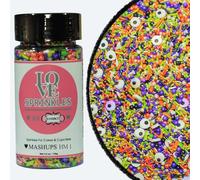 Confect Mix White, Orange, Purple, Black & Green Disco Balls & Jimmies | Candy Eyes Sprinkles | Halloween Sprinkles | Beastly Bash Sprinkles - 100 gms