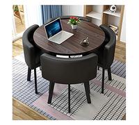 Conference Coffee Table with Chair Set, Round Reception Table for Office Meetings, Negotiation and Sales - Stylish & Functional Furniture for Shops and Events