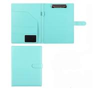 Conference Folder Folder Organiser, A4 Clipboard Folder with Storage Storage, A4 Clipboard Business File Folder Interview Resume(Light Blue,No Book)