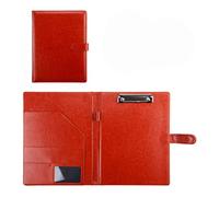Conference Folder Folder Organiser, A4 Clipboard Folder with Storage Storage, A4 Clipboard Business File Folder Interview Resume(Bruin,No Book)