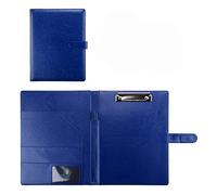 Conference Folder Folder Organiser, A4 Clipboard Folder with Storage Storage, A4 Clipboard Business File Folder Interview Resume(Blauw,No Book)
