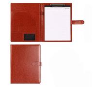 Conference Folder Folder Organiser, A4 Clipboard Folder with Storage Storage, A4 Clipboard Business File Folder Interview Resume(Bruin,with Book)