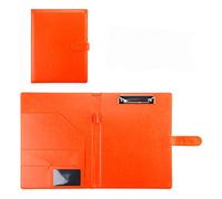 Conference Folder Folder Organiser, A4 Clipboard Folder with Storage Storage, A4 Clipboard Business File Folder Interview Resume(Oranje,No Book)