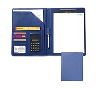 Conference Folder Folder Organiser, A4 Clipboard Folder with Storage Storage, Folder Interview Conference Document Organizer Business(Blauw)
