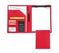 Conference Folder Folder Organiser, A4 Clipboard Folder with Storage Storage, Folder Interview Conference Document Organizer Business(Rood)