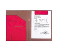 Conference Folder Folder Organiser, A4 Clipboard Folder with Storage Storage, Organizer with Pen Holder for Interview/Legal Document(Rood)