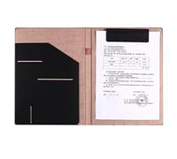 Conference Folder Folder Organiser, A4 Clipboard Folder with Storage Storage, Organizer with Pen Holder for Interview/Legal Document(Svart)