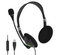 Conference Headset - Wired USB Laptop Headphones With Microphone | Ultra-Comfort Earphones With Volume & Mute For Zoom, Office, Call Center, Home Lync, And Most Leading UC Platforms