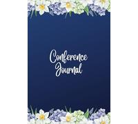 Conference Journal 6x9inch, LDS, Mormon, Church of Jesus Christ of Latter-Day Saints, Diary, Flower, Floral spring, blue, Spiritual, teen, women