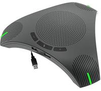 Conference Microphone USB Speakerphone Microphone for Business Conference,360° Omnidirectional Microphone Intelligent DSP Noise Reduction for Video Meeting (mic +Speaker+hub)