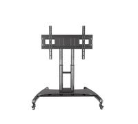 Conference room short stage TV mobile bracket vertical floor-standing 90-degree tilting low cart