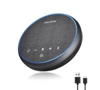 Conference Speaker and Microphone, Bluetooth Speaker with Microphone, 360° Voice Pickup, AI Noise Reduction, Dual Connectivity, USB C Conference Room Microphone for Meetings, NewPie