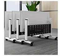 Conference Table, Large Rectangle Meeting and Seminar Table with Silent Locking Wheels, Compact Folding Desk for Small Spaces, Easy to Assemble