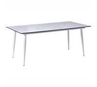 Conference Table TOLENTINO 90 cm 180 cm Travertine Effect