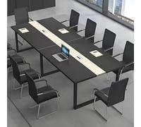 Conference Table with Cable Management Metal Frame Seats 812 People IdealOffice Meetings Seminars and Collaborative Spaces.