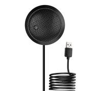 Conference USB Microphone with Mute Button, 360° Omnidirectional Condenser PC Laptop Mic, Plug & Play USB Microphone for Online Meeting,Class,Recording,Chatting,Zoom,(Windows/Mac OS X/Chrome OS)
