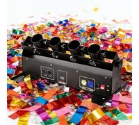 Confetti Blower Machine, Confetti Cannon DMX, Electric Confetti Popper Machine, Remote Control for Disco Clubs, Holiday Events, Weddings & DJ Parties.