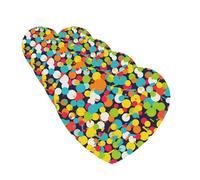 Confetti bright pattern Car Air Fresheners Cards Set of 4 Pieces Personalized Car Fresheners Gifts for Men Women Auto Aromatherapy Tablets Hanging Scented Cards for Wardrobe Bathroom
