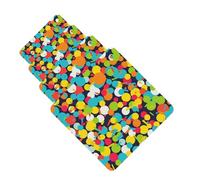 Confetti bright pattern Car Air Fresheners Cards Set of 4 Pieces Personalized Car Fresheners Gifts for Men Women Auto Aromatherapy Tablets Hanging Scented Cards for Wardrobe Bathroom