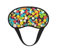 Confetti Bright Pattern Sleep Eye Mask for Women Men Soft and Comfortable Sleep Mask Blackout Sleeping Eye Cover for Travel Yoga Nap Shift Work