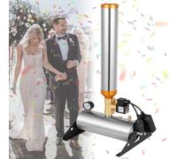 Confetti Cannon Machine, 150W Stainless Steel with Remote Control, Adjustable Angle for Weddings, Concerts, and Party Effects