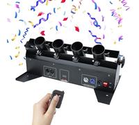 Confetti Cannon Machine,4-Shot Electric Confetti Launcher Confetti Shooter with Wireless Remote for DJ Party Nightclub