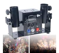 Confetti Cannon Machine Confetti Launcher Machine, with Wireless DMX 512 and Remote Control, Professional Electric for Party Wedding (DoubleHead)