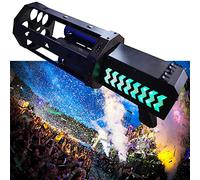 Confetti Cannon Machine Launcher Handheld Five Tubes Electric Shooter, LED Electronic Jet Wedding Bar Stage Effect