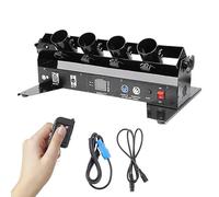 Confetti Cannon Machine Portable Confetti Gun Launcher Machine Cannon Electric 4-Shot Remote Blower for Weddings Parties Stage Shows