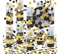 Confetti Cannons, Fewlew Set of 10 Party Poppers, Handheld Wedding Confetti Cannon, Handheld Confetti Tube, for Weddings, Parties, Baby Showers, Christmas, Birthday Parties
