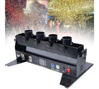 Confetti Cannons Launcher Machine Cannon 4 Shot Electric Streamer DMX Wedding Shooter Weeding Party