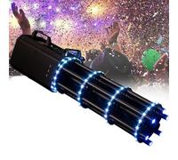 Confetti Cannons Launcher Machine Cannon Wireless Handheld Stage Electronic Triple Shot Wedding Concierge Halloween, Electric