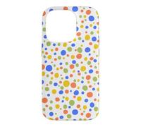 Confetti Dots-Multi-color Whimsical Dots on White Case for iPhone 14 Pro