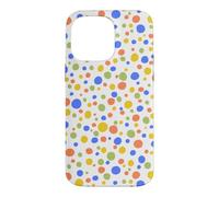 Confetti Dots-Multi-color Whimsical Dots on White Case for iPhone 14 Pro Max