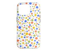 Confetti Dots-Multi-color Whimsical Dots on White Case for iPhone 16 Pro