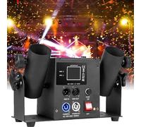 Confetti Launcher Machine Cannon Stage Efffect Blower, Double-Electric DMX/Remote for Weddding, Disco, Club, Stage, Party