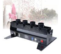 Confetti Launcher Machine Electric 4 Shots Professional DJ for Partylight Effect Club Bar Wedding Christmas Halloween Easter