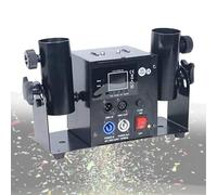 Confetti Launcher Machine Electric Portable Gun, Professional DJ for Partylight Effect Club Bar Wedding Christmas Halloween Carnival Easter,Double