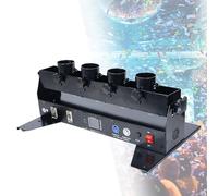 Confetti Launcher Machine Professional Electric Streamer 4 Shots Multicolor Party for Weddings, Birthdays Party Celebrations