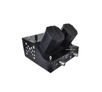 Confetti Machine, 2 Head Confetti Jet Machine Snowstorm DMX/Manual Control 4 Hanging O Ring Co2 Confetti Paper Jet Equipment Stage Effect