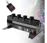 Confetti Machine - Professional Electric Confetti Launcher for Weddings, Stages, and Events - 4-Shot Portable Confetti Cannon