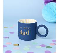 Confetti Men's The Best Dad Mug in Navy Confetti Navy