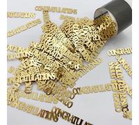 Confetti Word Congratulations Gold - Retail Pack #7652 QS0