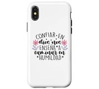 Confiar Dios nos enseña a caminar en humildad Case for iPhone X/XS