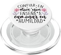 Confiar Dios nos enseña a caminar en humildad PopSockets PopGrip for MagSafe