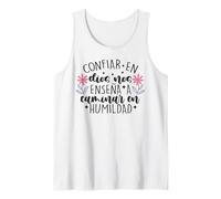 Confiar Dios nos enseña a caminar en humildad Tank Top