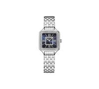 Confidant Quartz 4020 Watch Stainless Steel Beaded Bracelet Elegant Rectangle Design with Miyota Movement and Crystal Bezel STÜHRLING Original Navy One Size