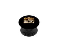 Confidence Is Silent Quiet Self-Belief Strength PopSockets Adhesive PopGrip